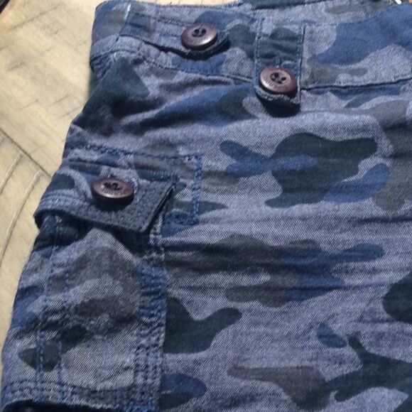 Superdry Regiment Blue Camo Cargoshorts pockets XS - Picture 5 of 13